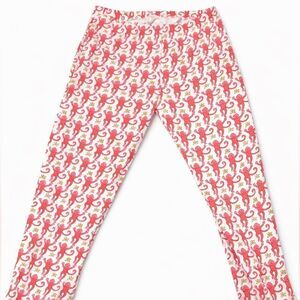 Roller Rabbit Red and White Patterned Pajama Bottoms